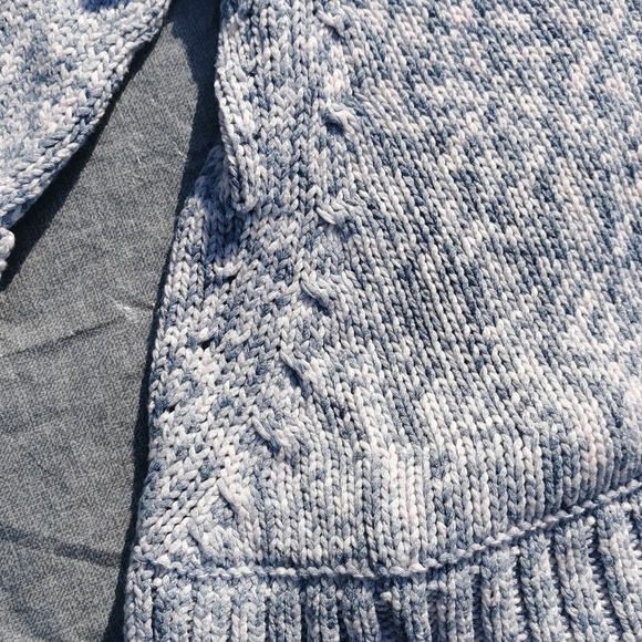 Gap Kids XXL 14 - 16 open cardigan cargi New NWT blue white pinkish tinge - Picture 14 of 15